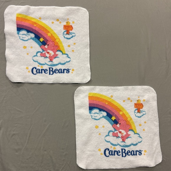 Care Bears Towel Bath Towel 2 Wash Cloths‎ Pillow Case 2004 Vintage - Picture 8 of 16